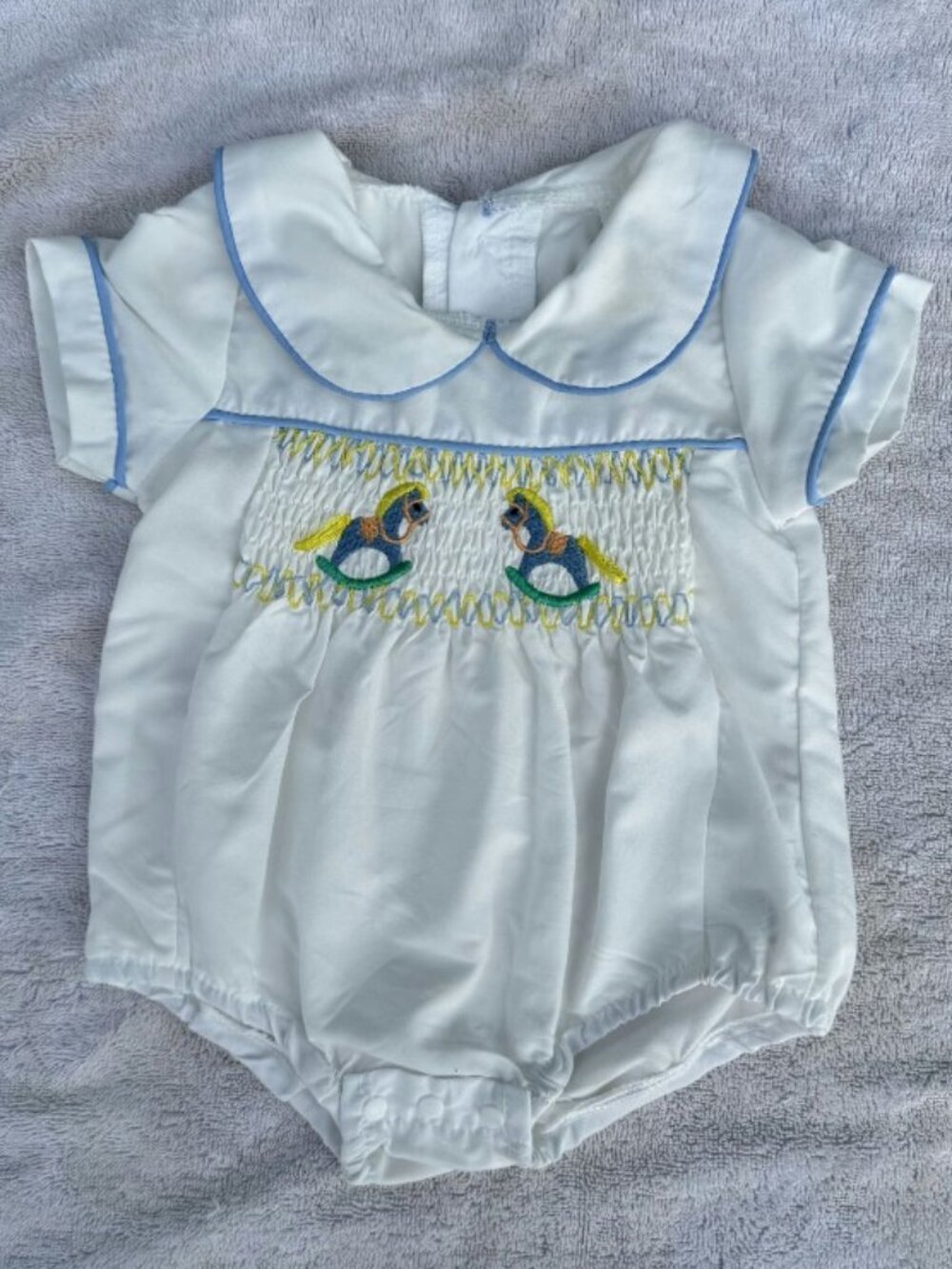 Rocking Horse Baby Bubble Romper 3-6M